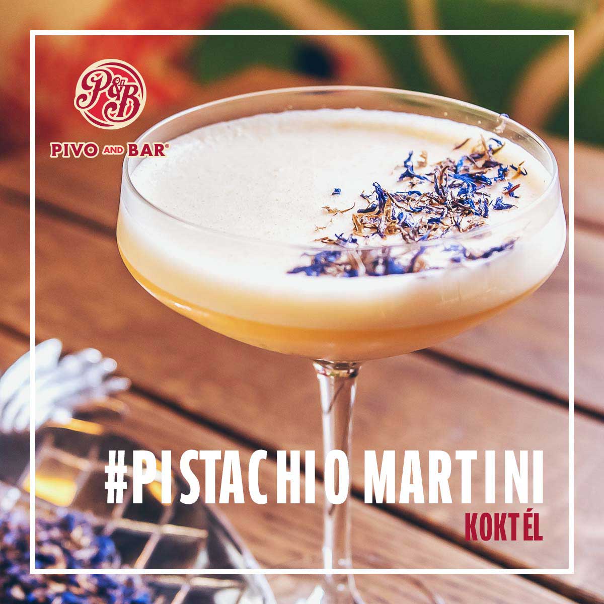 Pistachio Martini koktél